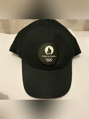 Paris 2024 Black Baseball Cap with Olympic Emblem